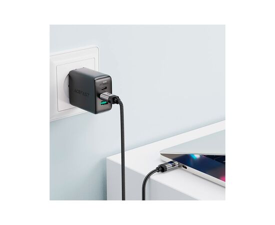 Дата кабель USB-C to USB-C 1.2m 60W digital display C15-03 Black Acefast (6974316283720), изображение 6 Дата кабель USB-C to USB-C 1.2m 60W digital display C15-03 Black Acefast (6974316283720), изображение 6