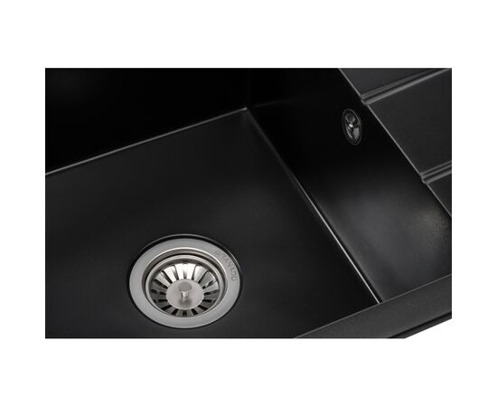 Мийка кухонна GRANADO LINARES black shine (gr0801), зображення 4 Мийка кухонна GRANADO LINARES black shine (gr0801), зображення 4