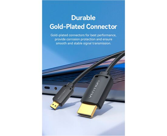 Кабель мультимедийный HDMI to HDMI Micro 3.0m V2.0 4K 60Hz18Gbps HDR Dolby Vention (AGIBI), изображение 11 Кабель мультимедийный HDMI to HDMI Micro 3.0m V2.0 4K 60Hz18Gbps HDR Dolby Vention (AGIBI), изображение 11