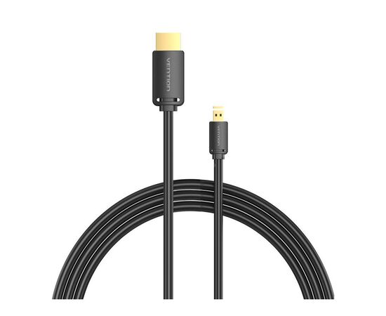 Кабель мультимедийный HDMI to HDMI Micro 3.0m V2.0 4K 60Hz18Gbps HDR Dolby Vention (AGIBI), изображение 2 Кабель мультимедийный HDMI to HDMI Micro 3.0m V2.0 4K 60Hz18Gbps HDR Dolby Vention (AGIBI), изображение 2
