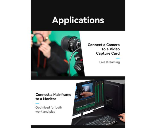 Кабель мультимедийный HDMI to HDMI Micro 3.0m V2.0 4K 60Hz18Gbps HDR Dolby Vention (AGIBI), изображение 8 Кабель мультимедийный HDMI to HDMI Micro 3.0m V2.0 4K 60Hz18Gbps HDR Dolby Vention (AGIBI), изображение 8