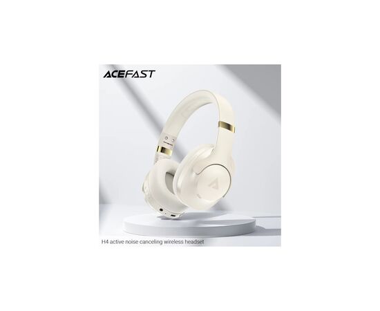 Наушники Acefast H4 ANC Bluetooth Beige (6974316283522), изображение 4 Наушники Acefast H4 ANC Bluetooth Beige (6974316283522), изображение 4