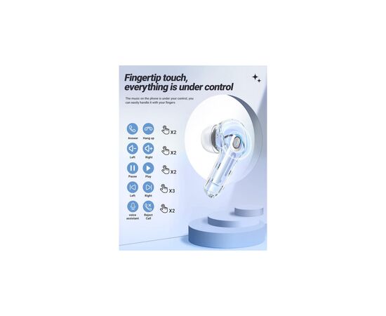 Наушники Acefast T8 Ice Blue (6974316282235), изображение 6 Наушники Acefast T8 Ice Blue (6974316282235), изображение 6