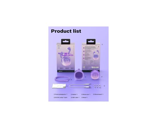 Наушники Acefast T9 Grape Purple (6974316282563), изображение 3 Наушники Acefast T9 Grape Purple (6974316282563), изображение 3