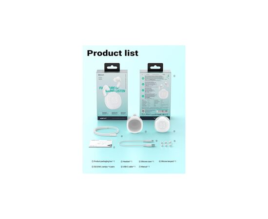Наушники Acefast T9 Porcelain White (6974316282549), изображение 3 Наушники Acefast T9 Porcelain White (6974316282549), изображение 3