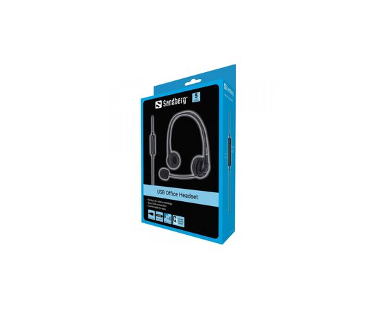 Наушники Sandberg Office USB Black (126-12), изображение 3 Наушники Sandberg Office USB Black (126-12), изображение 3