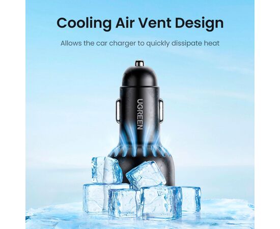 Зарядное устройство Ugreen 3xUSB 130W (2xUSB-C+USB-A) QC 3.0 black (CD293) (90413), изображение 10 Зарядное устройство Ugreen 3xUSB 130W (2xUSB-C+USB-A) QC 3.0 black (CD293) (90413), изображение 10