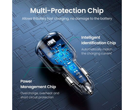 Зарядное устройство Ugreen 3xUSB 130W (2xUSB-C+USB-A) QC 3.0 black (CD293) (90413), изображение 11 Зарядное устройство Ugreen 3xUSB 130W (2xUSB-C+USB-A) QC 3.0 black (CD293) (90413), изображение 11