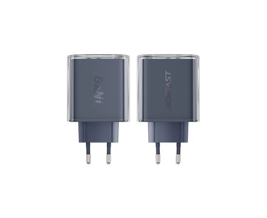 Зарядное устройство Acefast 3xUSB 65W (2xUSB-C+USB-A) Gan A45 Fast Charger Mountain mist (6974316282099), изображение 3 Зарядное устройство Acefast 3xUSB 65W (2xUSB-C+USB-A) Gan A45 Fast Charger Mountain mist (6974316282099), изображение 3