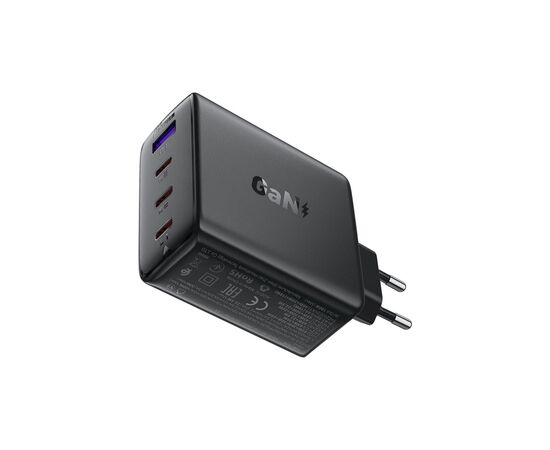 Зарядное устройство Acefast 4xUSB 100W (3xUSB-C+USB-A) Gan A94 Fast Charger Black (6974316283133), изображение 2 Зарядное устройство Acefast 4xUSB 100W (3xUSB-C+USB-A) Gan A94 Fast Charger Black (6974316283133), изображение 2