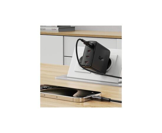 Зарядное устройство Acefast 4xUSB 100W (3xUSB-C+USB-A) Gan A94 Fast Charger Black (6974316283133), изображение 7 Зарядное устройство Acefast 4xUSB 100W (3xUSB-C+USB-A) Gan A94 Fast Charger Black (6974316283133), изображение 7