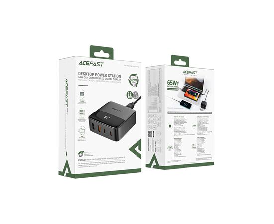 Зарядное устройство Acefast 4xUSB 65W (2xUSB-C + 2xUSB-A) Gan Z6 Fast Charger (6974316283324), изображение 2 Зарядное устройство Acefast 4xUSB 65W (2xUSB-C + 2xUSB-A) Gan Z6 Fast Charger (6974316283324), изображение 2
