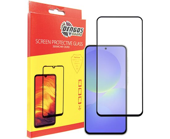 Стекло защитное Dengos Full Glue Samsung Galaxy A36 5G (black) (TGFG-387)