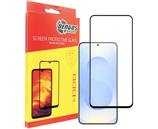 Стекло защитное Dengos Full Glue Samsung Galaxy S25 (black) (TGFG-389)