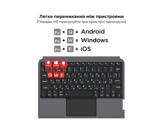 Чехол для планшета AirOn Premium iPad Pro 11 2024 with Keyboard (4822352781230), изображение 12 Чехол для планшета AirOn Premium iPad Pro 11 2024 with Keyboard (4822352781230), изображение 12