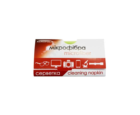 Серветки Acropolis A-90/07 microfiber 19*17см random color, поштучно (A90-07)