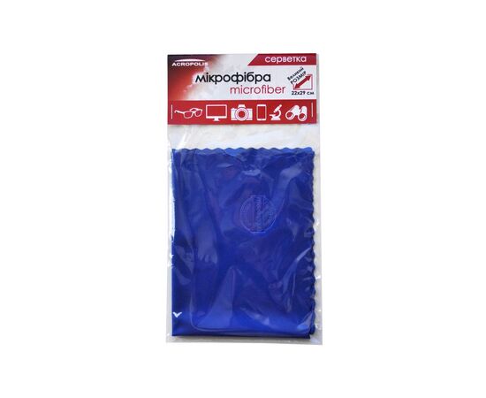 Салфетки Acropolis A-90/12 microfiber 29*22см blue, поштучно (A90-12DB), изображение 2 Салфетки Acropolis A-90/12 microfiber 29*22см blue, поштучно (A90-12DB), изображение 2
