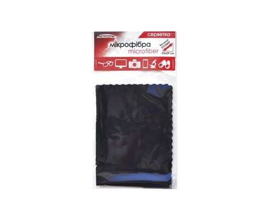 Салфетки Acropolis A-90/12 microfiber 29*22см black, поштучно (A90-12BK), изображение 2 Салфетки Acropolis A-90/12 microfiber 29*22см black, поштучно (A90-12BK), изображение 2