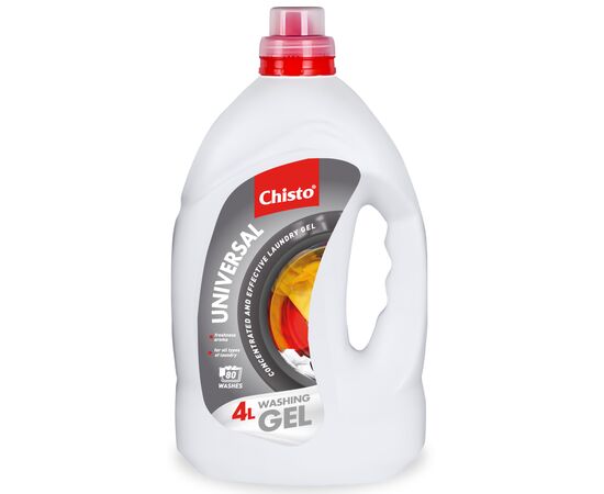 Гель для стирки Chisto Universal 4 л + Clean & White 4 л (2000998941765), изображение 2 Гель для стирки Chisto Universal 4 л + Clean & White 4 л (2000998941765), изображение 2