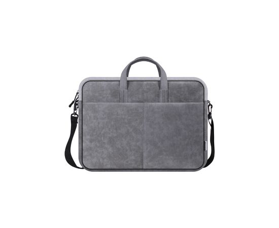 Сумка для ноутбука Defender 15.6" Solid PU gray (26088), изображение 3 Сумка для ноутбука Defender 15.6" Solid PU gray (26088), изображение 3
