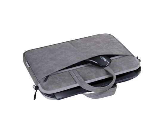 Сумка для ноутбука Defender 15.6" Solid PU gray (26088), изображение 4 Сумка для ноутбука Defender 15.6" Solid PU gray (26088), изображение 4