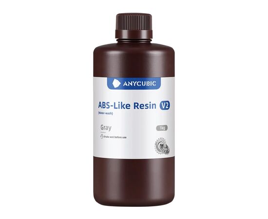 Фотополимерная смола Anycubic ABS-Like Resin v2, 1 кг, GY (SAB2GY-101D), изображение 2 Фотополимерная смола Anycubic ABS-Like Resin v2, 1 кг, GY (SAB2GY-101D), изображение 2