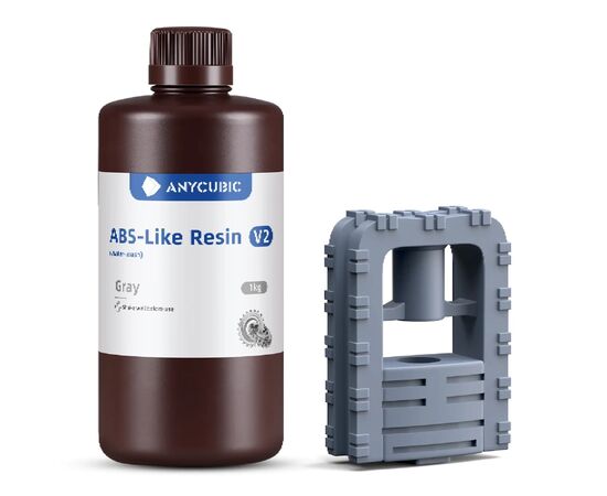 Фотополімерна смола Anycubic ABS-Like Resin v2, 1 кг, GY (SAB2GY-101D)