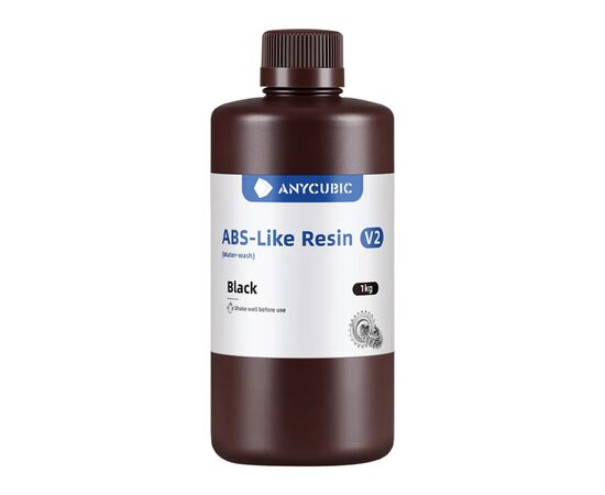 Фотополимерная смола Anycubic ABS-Like Resin v2, 1 кг, BK (SAB2BK-101D), изображение 2 Фотополимерная смола Anycubic ABS-Like Resin v2, 1 кг, BK (SAB2BK-101D), изображение 2