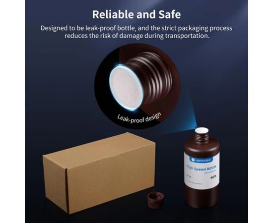Фотополимерная смола Anycubic High Speed Resin, 1 кг GY (SGS2GY-101A), изображение 2 Фотополимерная смола Anycubic High Speed Resin, 1 кг GY (SGS2GY-101A), изображение 2