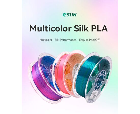 Пластик для 3D-принтера eSUN ePLA-Silk Mystic (triple color), 1,75мм, 1кг, gold-red-green (ePLA-SilkMystic-P175GRG1), зображення 2