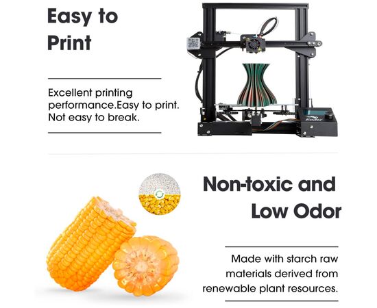 Пластик для 3D-принтера eSUN ePLA-Silk Mystic (triple color), 1,75мм, 1кг, gold-red-green (ePLA-SilkMystic-P175GRG1), зображення 4