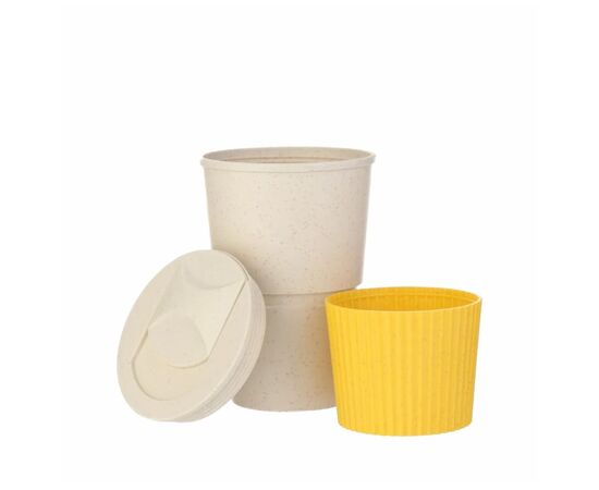 Термокружка Line Art Salta 350 мл жовтий (60023219-05), изображение 3 Термокружка Line Art Salta 350 мл жовтий (60023219-05), изображение 3