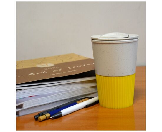 Термокружка Line Art Salta 350 мл жовтий (60023219-05), изображение 7 Термокружка Line Art Salta 350 мл жовтий (60023219-05), изображение 7