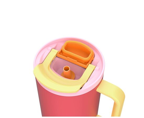 Термокружка Kambukka Rio Pink Papaya 950 мл Коралова з жовтим (11-08002), изображение 5 Термокружка Kambukka Rio Pink Papaya 950 мл Коралова з жовтим (11-08002), изображение 5