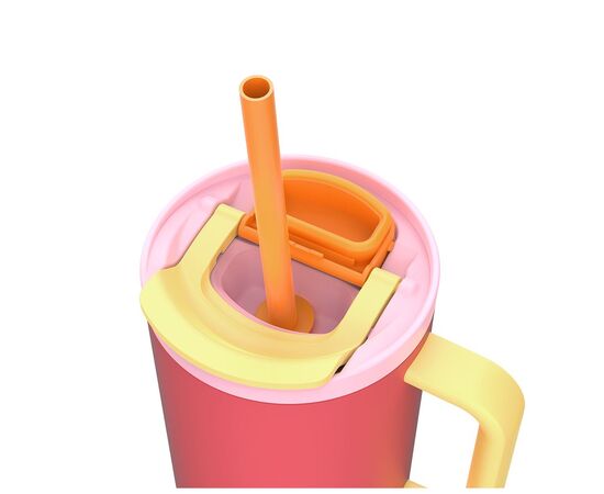 Термокружка Kambukka Rio Pink Papaya 950 мл Коралова з жовтим (11-08002), изображение 6 Термокружка Kambukka Rio Pink Papaya 950 мл Коралова з жовтим (11-08002), изображение 6