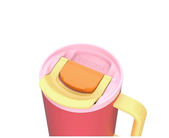 Термокружка Kambukka Rio Pink Papaya 950 мл Коралова з жовтим (11-08002), изображение 7 Термокружка Kambukka Rio Pink Papaya 950 мл Коралова з жовтим (11-08002), изображение 7
