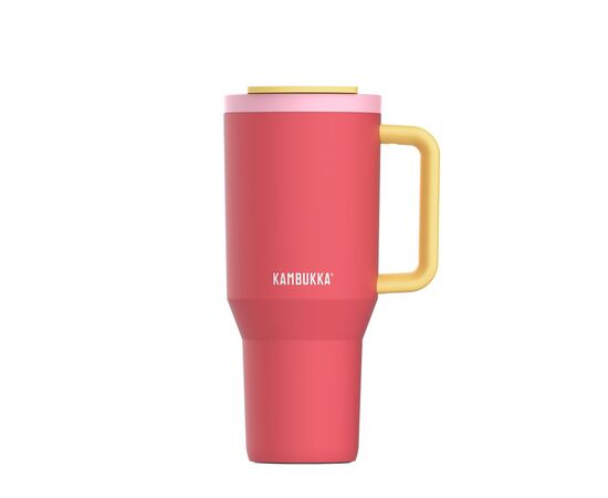 Термокружка Kambukka Rio Pink Papaya 950 мл Коралова з жовтим (11-08002)