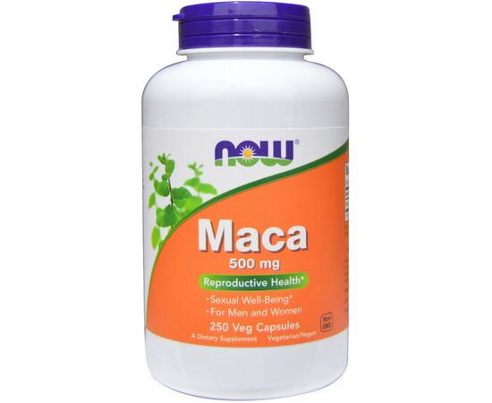 Травы Now Foods Перуанская Мака, Maca, 500 мг, 250 вегетарианских капсул (NOW-04762)