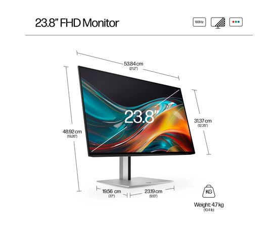 Монитор HP S7 Pro 724pf (8X530AA), изображение 9 Монитор HP S7 Pro 724pf (8X530AA), изображение 9