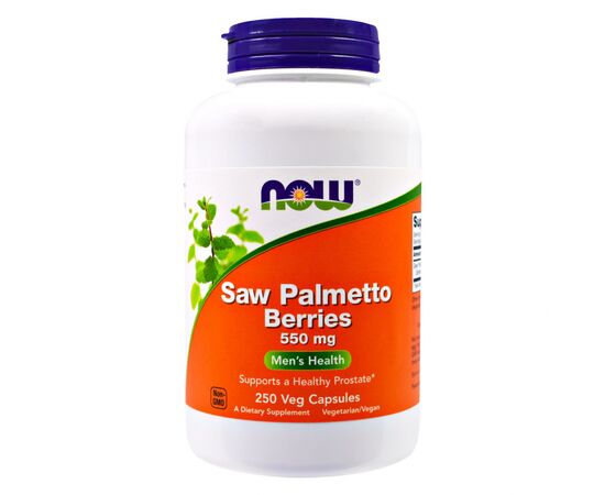 Трави Now Foods Плоди Серено (Со Пальметто) 550мг, 250 вегетаріанських ка (NOW-04748)