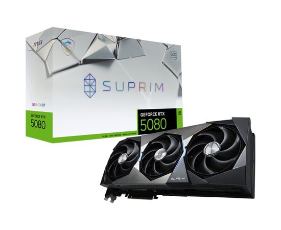 Видеокарта MSI GeForce RTX5080 16GB SUPRIM SOC (RTX 5080 16G SUPRIM SOC), изображение 7 Видеокарта MSI GeForce RTX5080 16GB SUPRIM SOC (RTX 5080 16G SUPRIM SOC), изображение 7