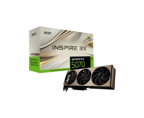 Видеокарта MSI GeForce RTX5070 12Gb INSPIRE 3X OC (RTX 5070 12G INSPIRE 3X OC), изображение 6 Видеокарта MSI GeForce RTX5070 12Gb INSPIRE 3X OC (RTX 5070 12G INSPIRE 3X OC), изображение 6