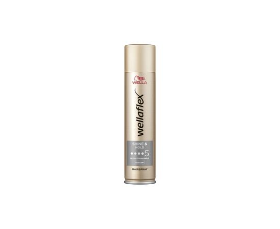 Лак для волос WellaFlex Shine & Hold 5 Ultra Strong Hold 250 мл (4056800626168)