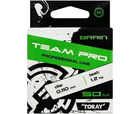 Леска Brain Team Pro 50m (clear) 0.110mm 1.2 kg (1858.26.82), изображение 2 Леска Brain Team Pro 50m (clear) 0.110mm 1.2 kg (1858.26.82), изображение 2