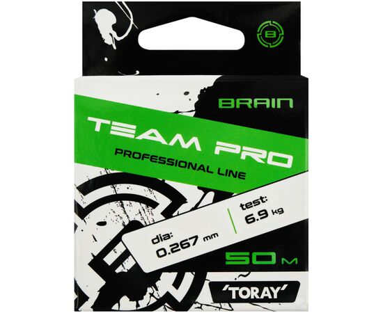 Леска Brain Team Pro 50m (clear) 0.267mm 6.9kg (1858.26.90), изображение 2 Леска Brain Team Pro 50m (clear) 0.267mm 6.9kg (1858.26.90), изображение 2