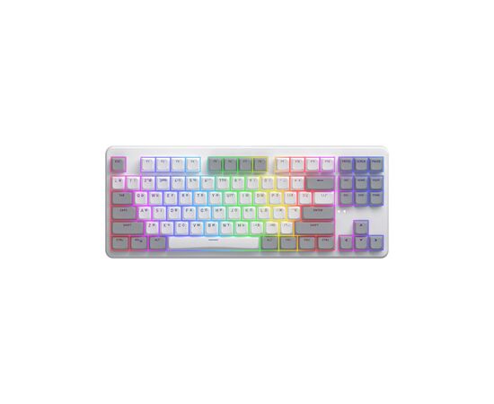 Клавіатура Hator Rockfall 3 Mecha TKL QMK/VIA Orange Wireless White (HTK851UA)