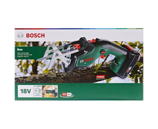 Сабельная пила Bosch KEO 18V, 2Ah, 80мм, ход 20мм (0.600.861.A00), изображение 8 Сабельная пила Bosch KEO 18V, 2Ah, 80мм, ход 20мм (0.600.861.A00), изображение 8