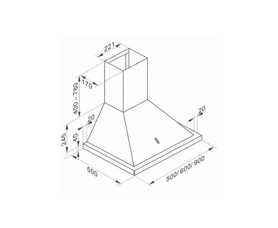 Вытяжка кухонная Kaiser A 9416 WBE Eco, изображение 7 Вытяжка кухонная Kaiser A 9416 WBE Eco, изображение 7