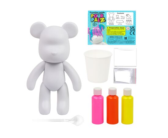Набор для творчества ToyMonster Pour Palz Флюид Арт - Мишка "Магия Манго" (GS-G08683), изображение 2 Набор для творчества ToyMonster Pour Palz Флюид Арт - Мишка "Магия Манго" (GS-G08683), изображение 2