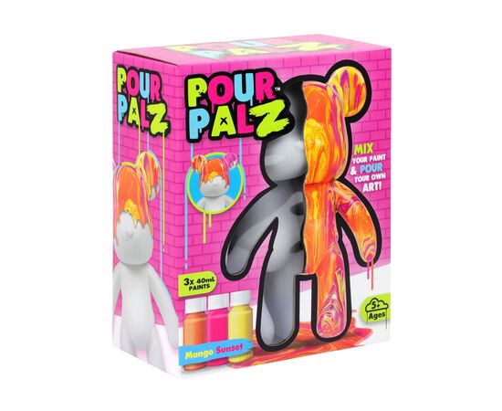 Набор для творчества ToyMonster Pour Palz Флюид Арт - Мишка "Магия Манго" (GS-G08683), изображение 5 Набор для творчества ToyMonster Pour Palz Флюид Арт - Мишка "Магия Манго" (GS-G08683), изображение 5